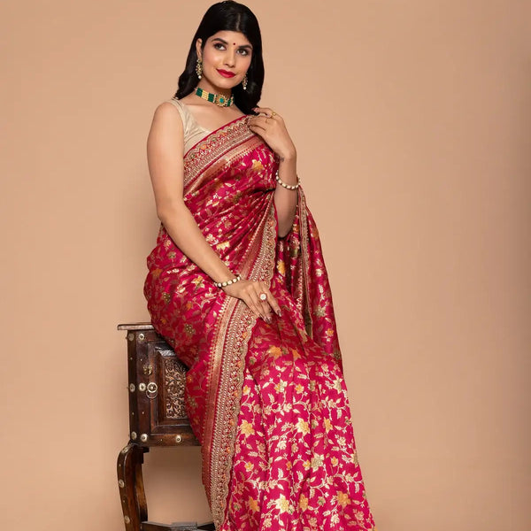 Shop Pure Banarasi Uppada Silk Sarees Online at Best price