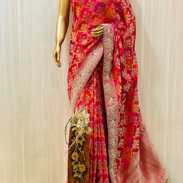 Heavy Work Sarees - These 15 Beautiful Sarees That You Looks in Regal!