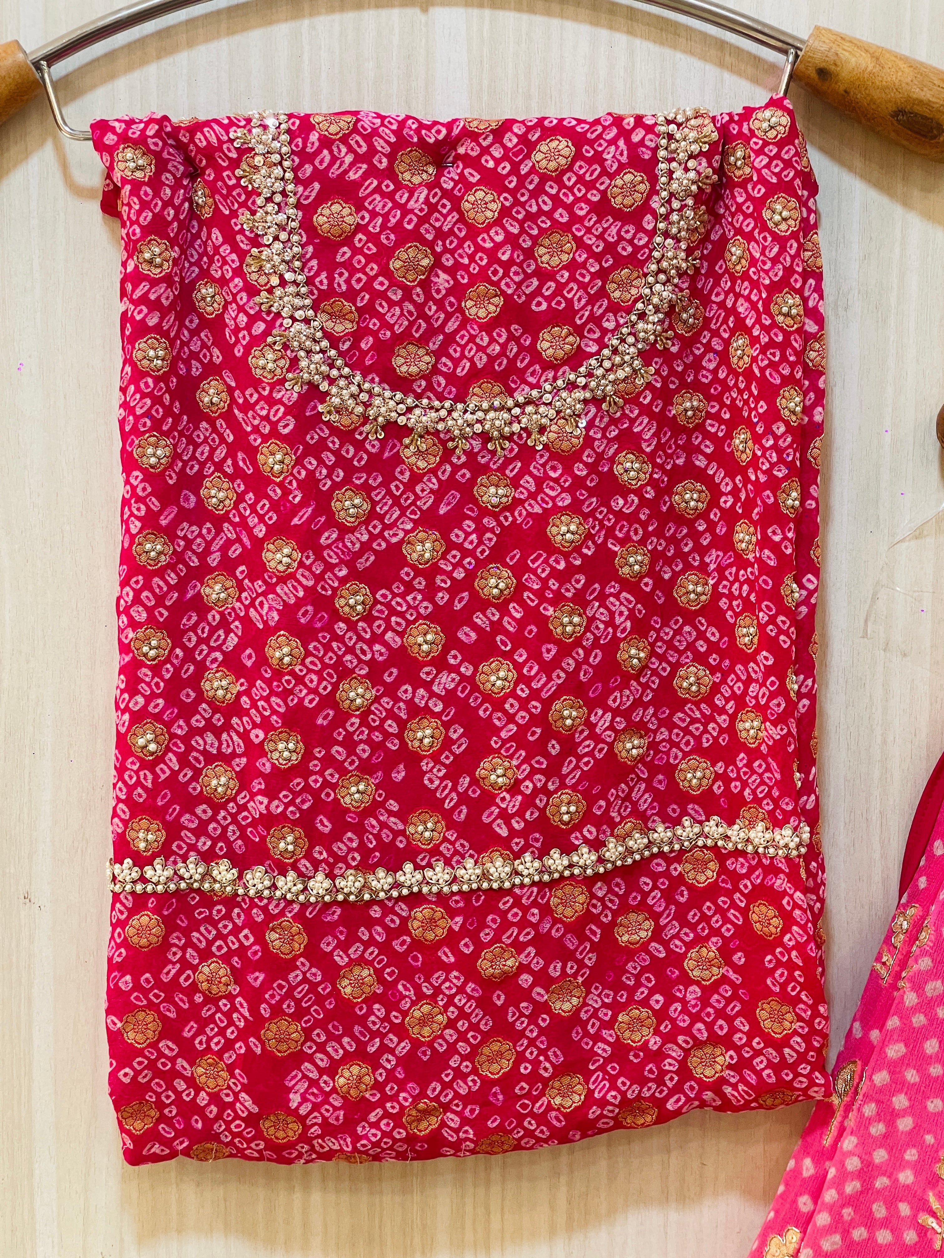 Radhika Khadi Georgette Lehenga