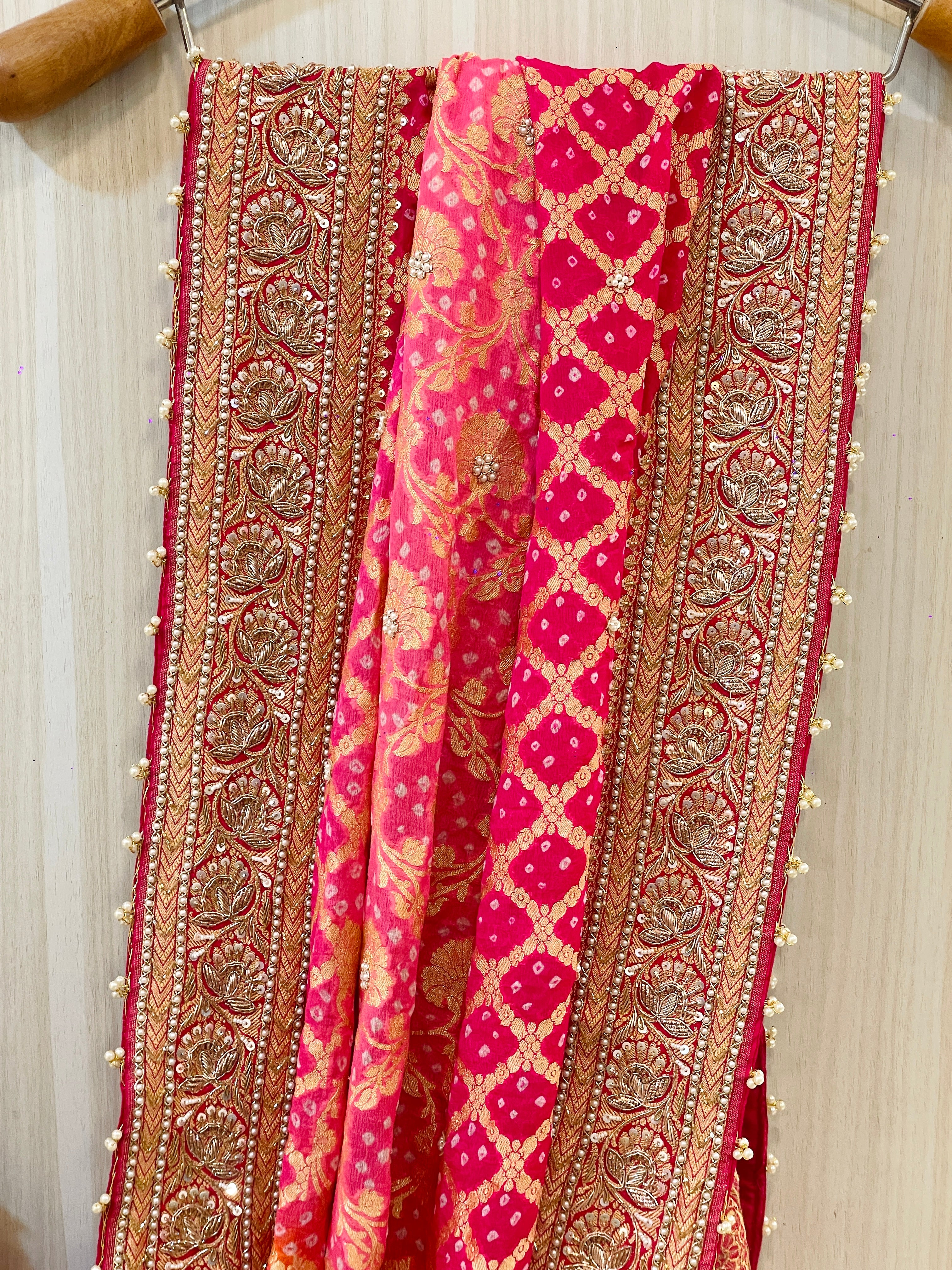 Radhika Khadi Georgette Lehenga