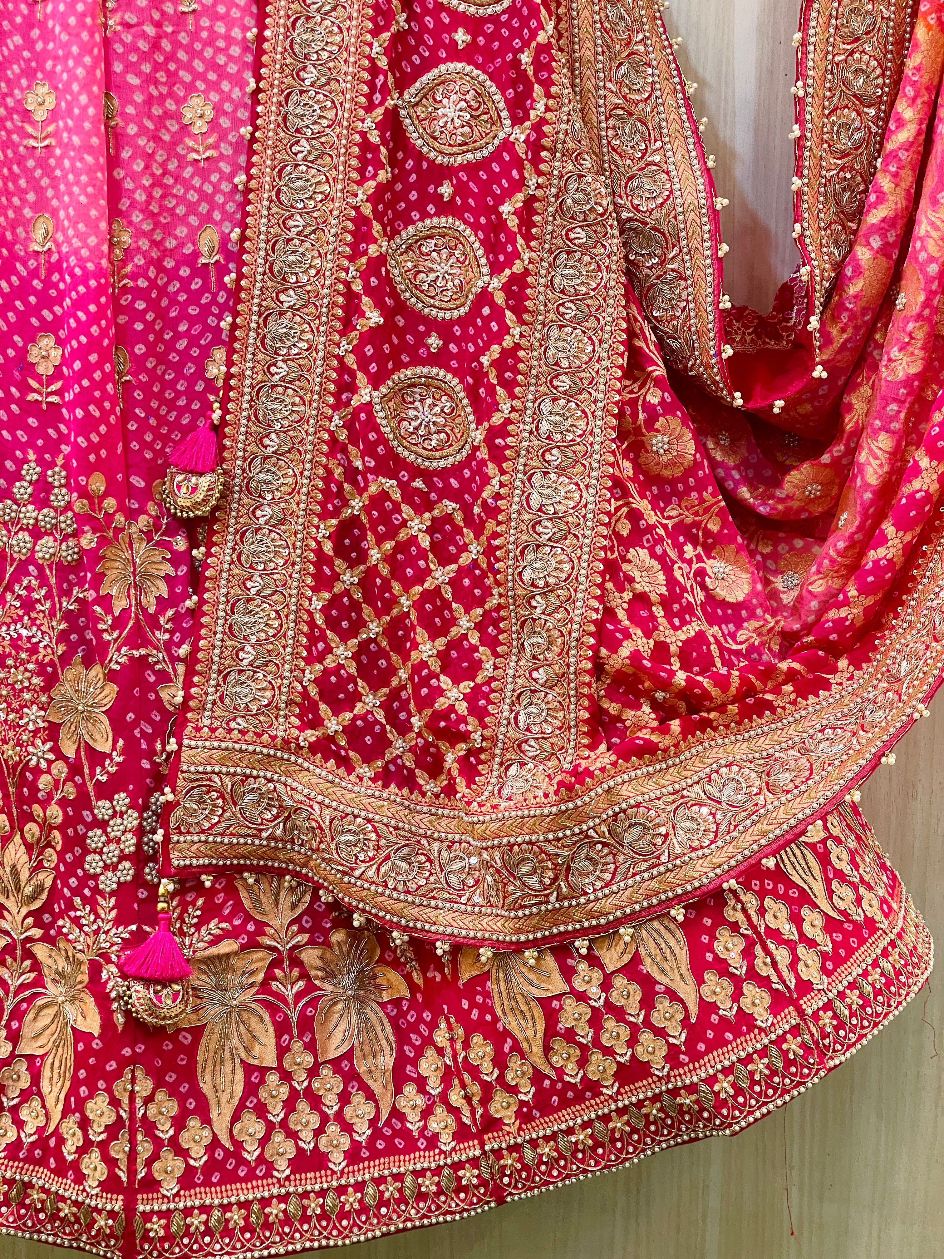 Radhika Khadi Georgette Lehenga