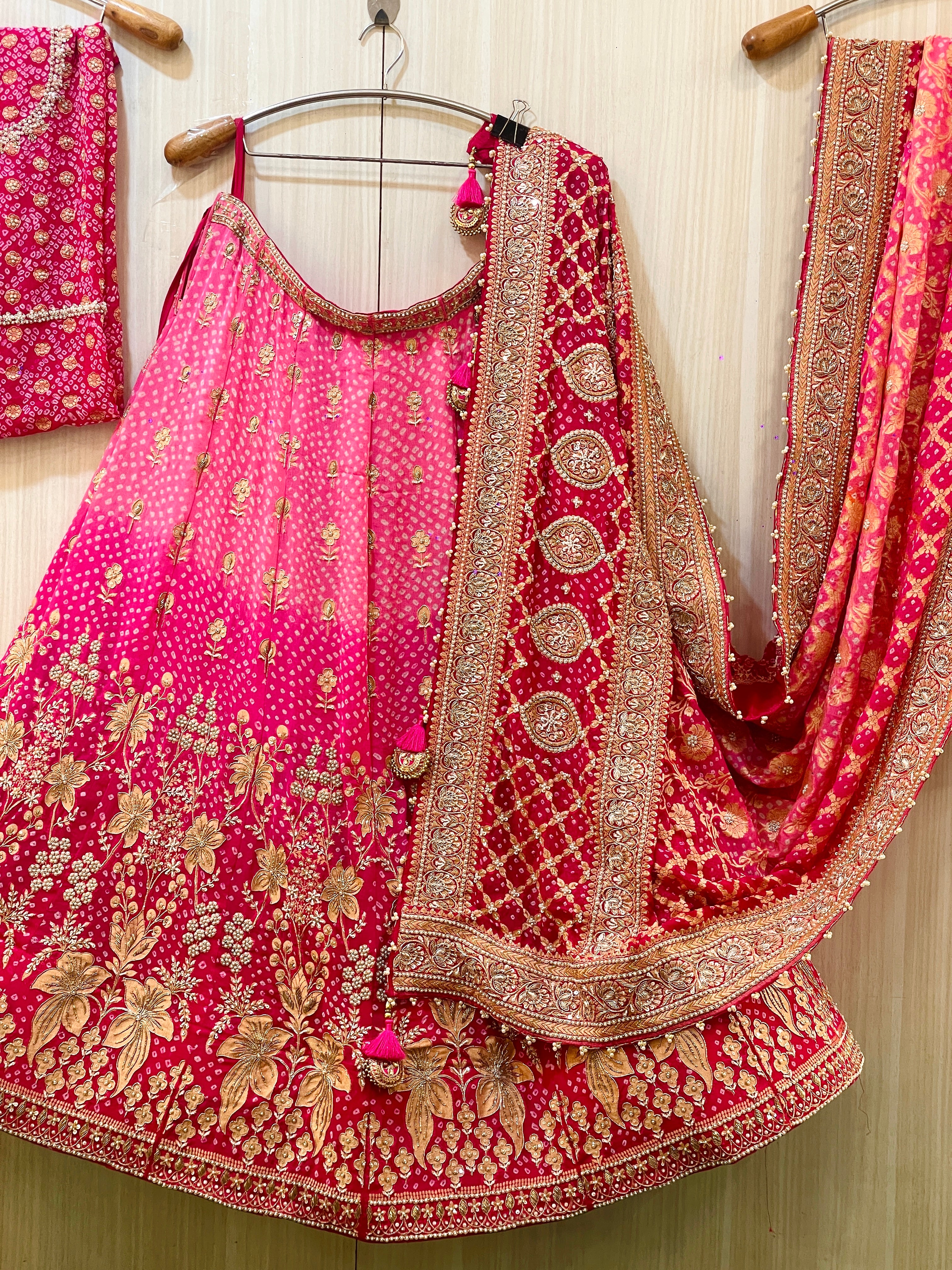 Radhika Khadi Georgette Lehenga