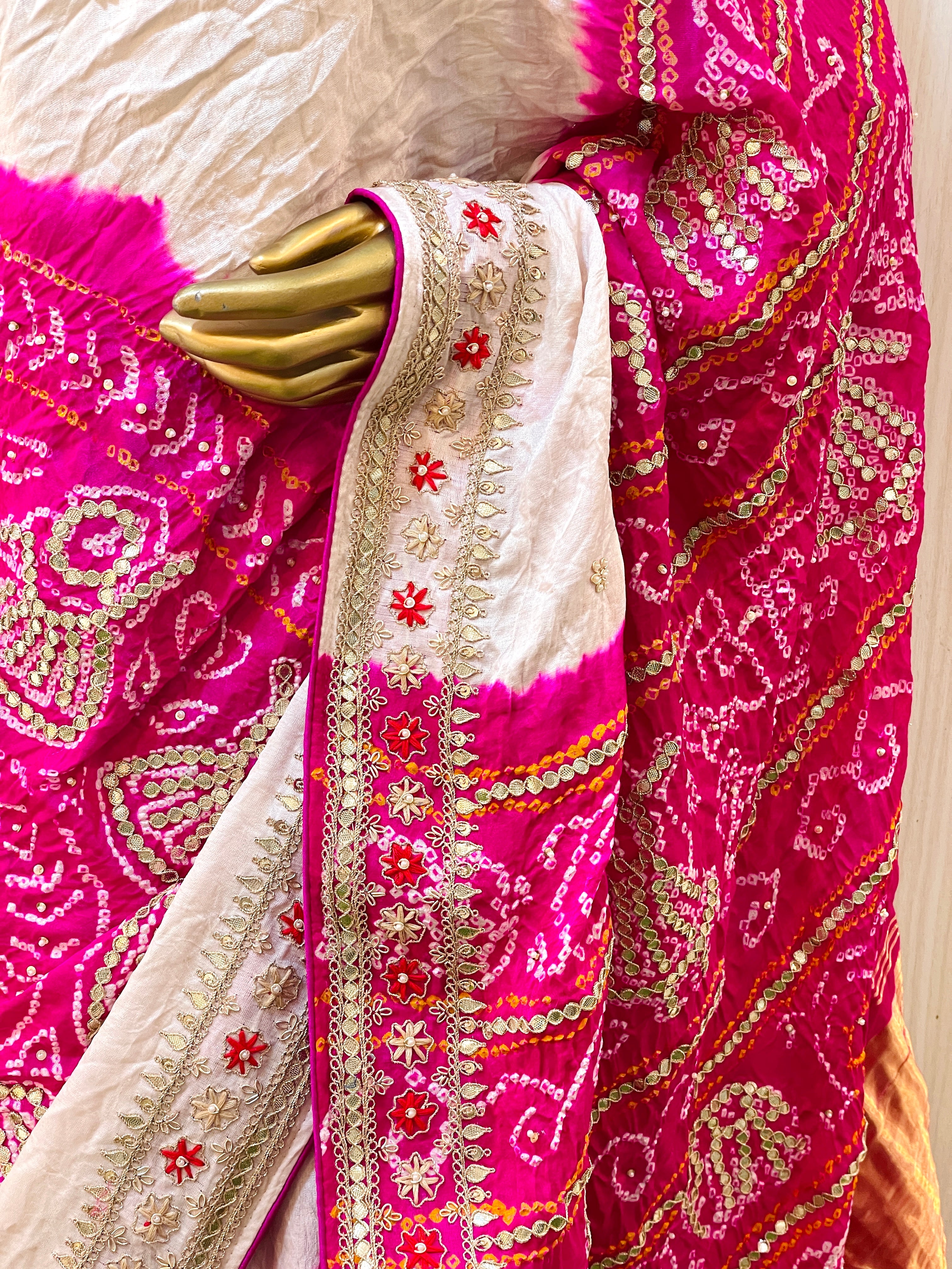 Deepika Pink Gajji Silk Saree