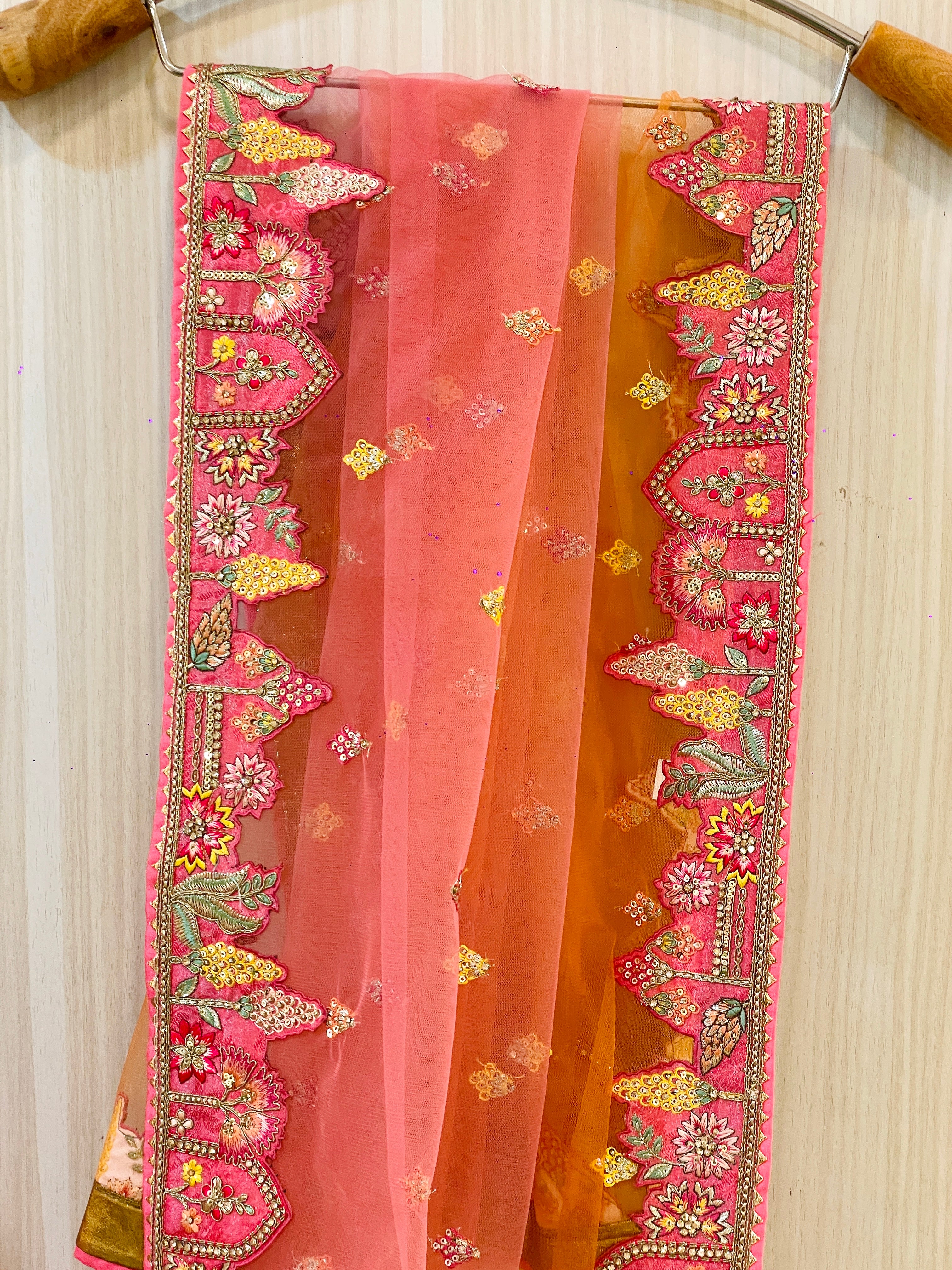 Rina Banarasi Multicolor Lehenga