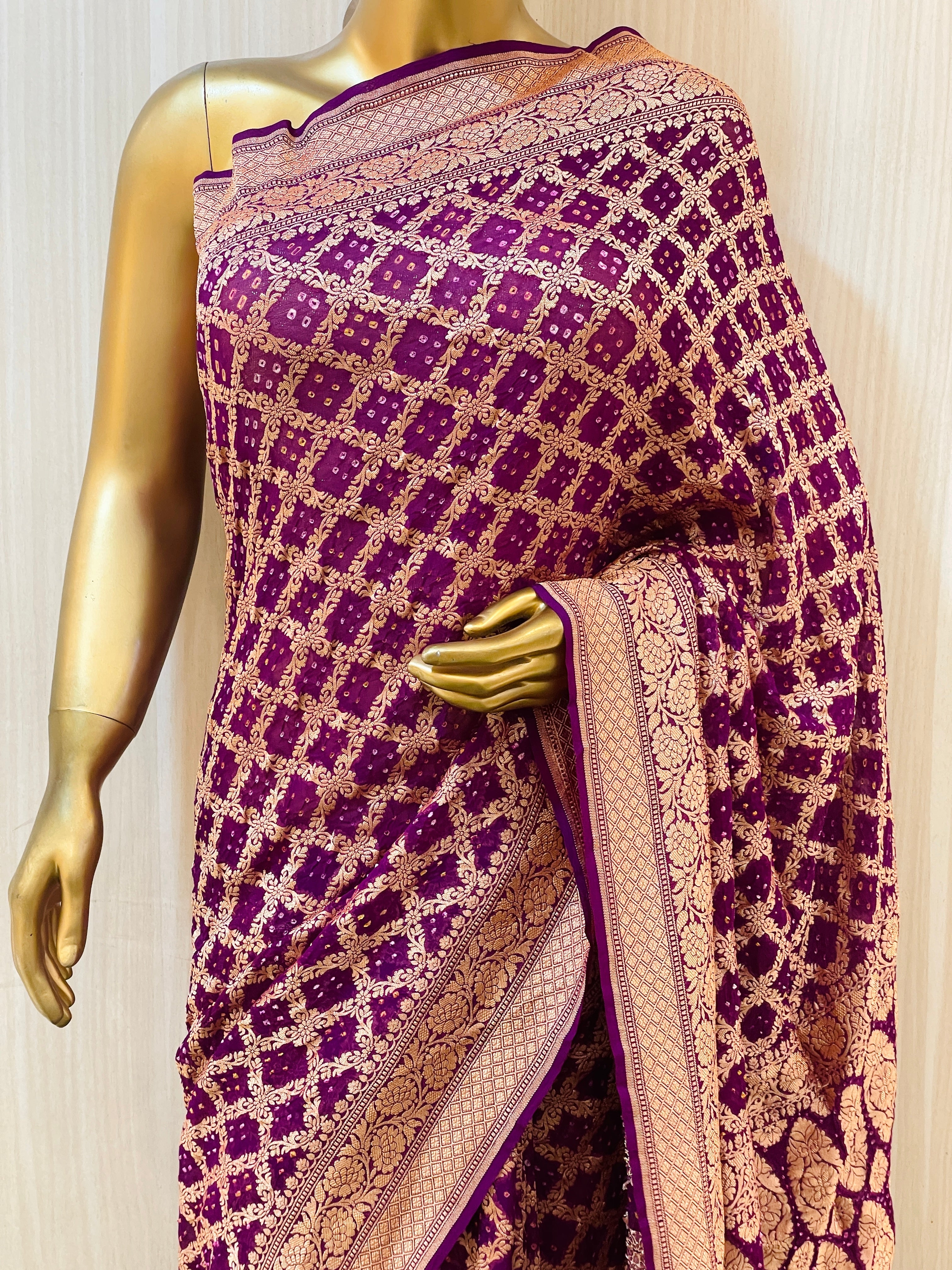 Waras Bandhani Saree