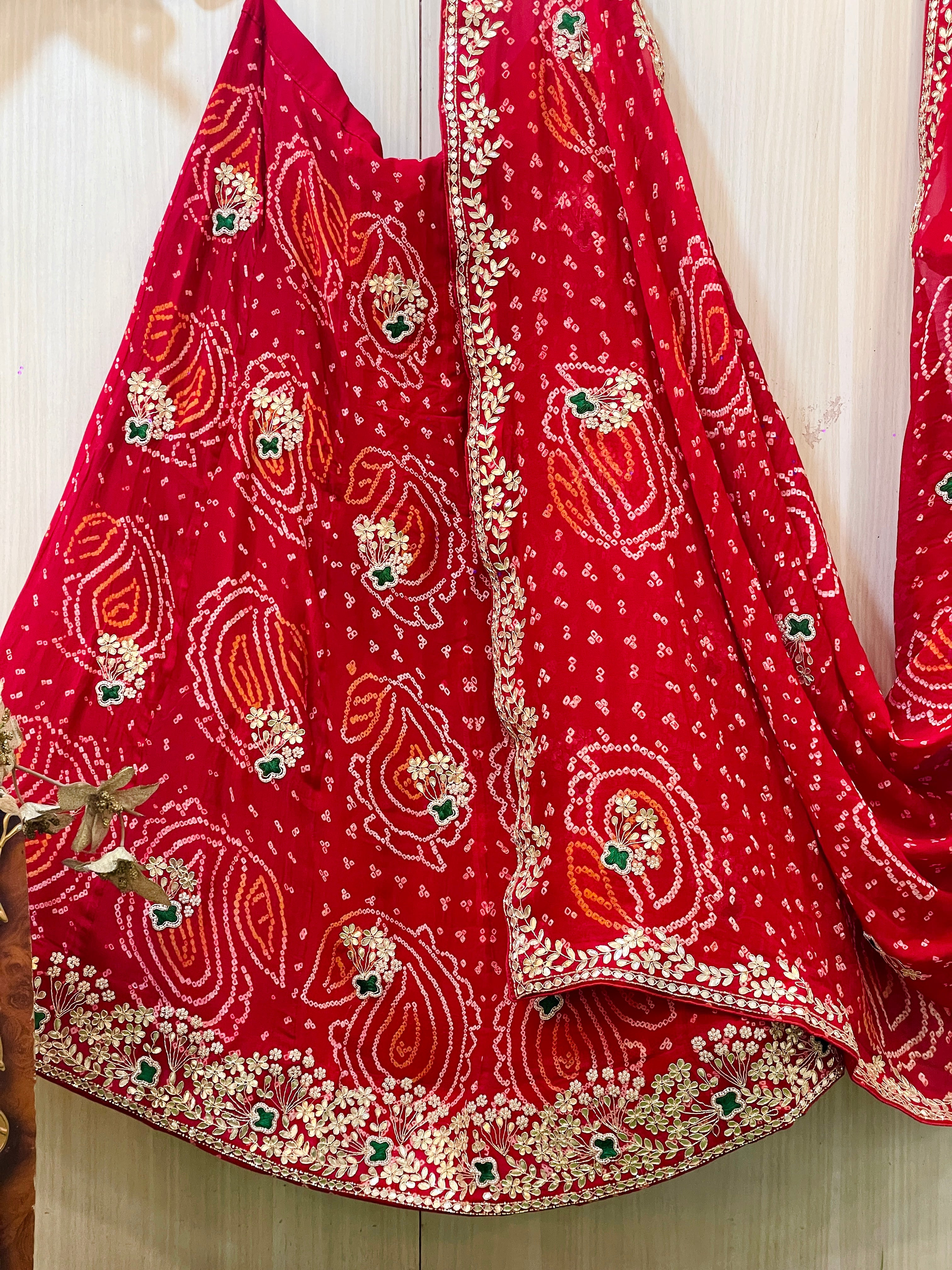 Nikki Multi Bandhani Lehenga