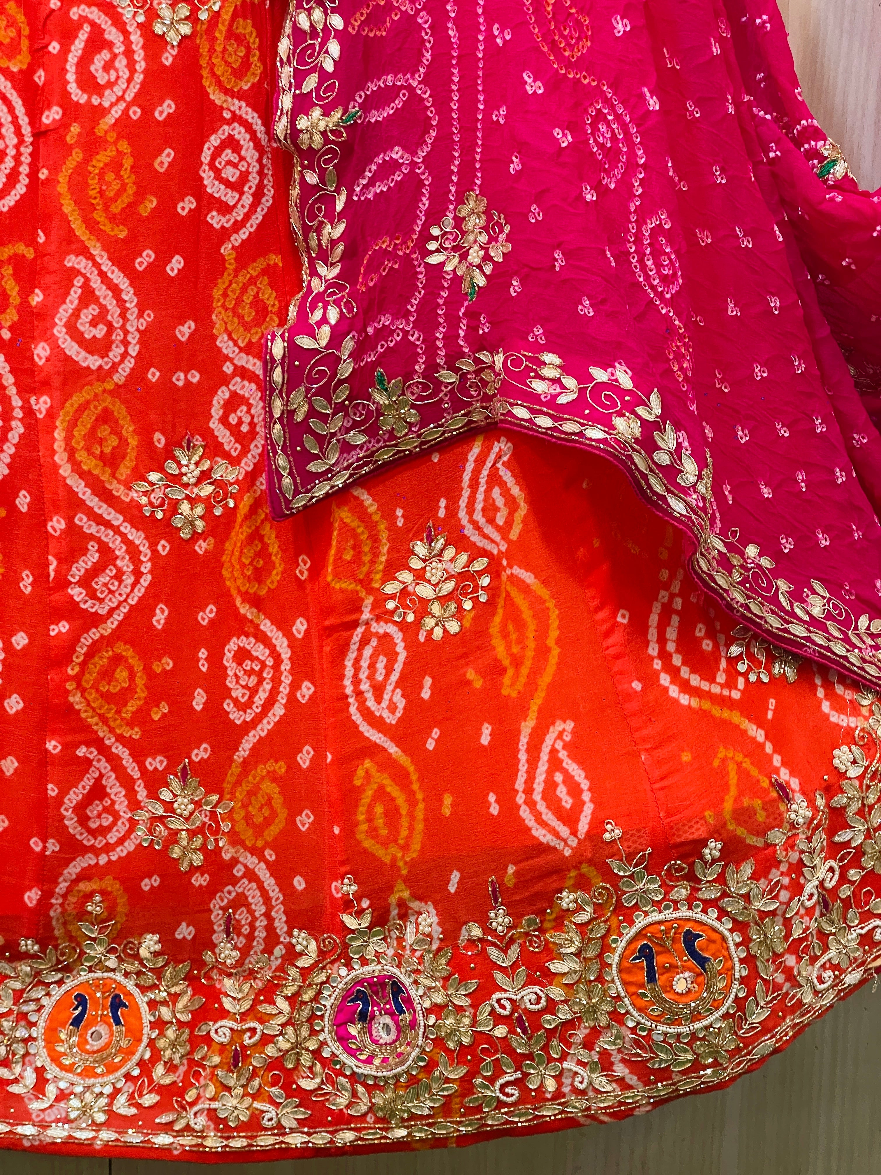 Swara Multi Bandhani Lehenga