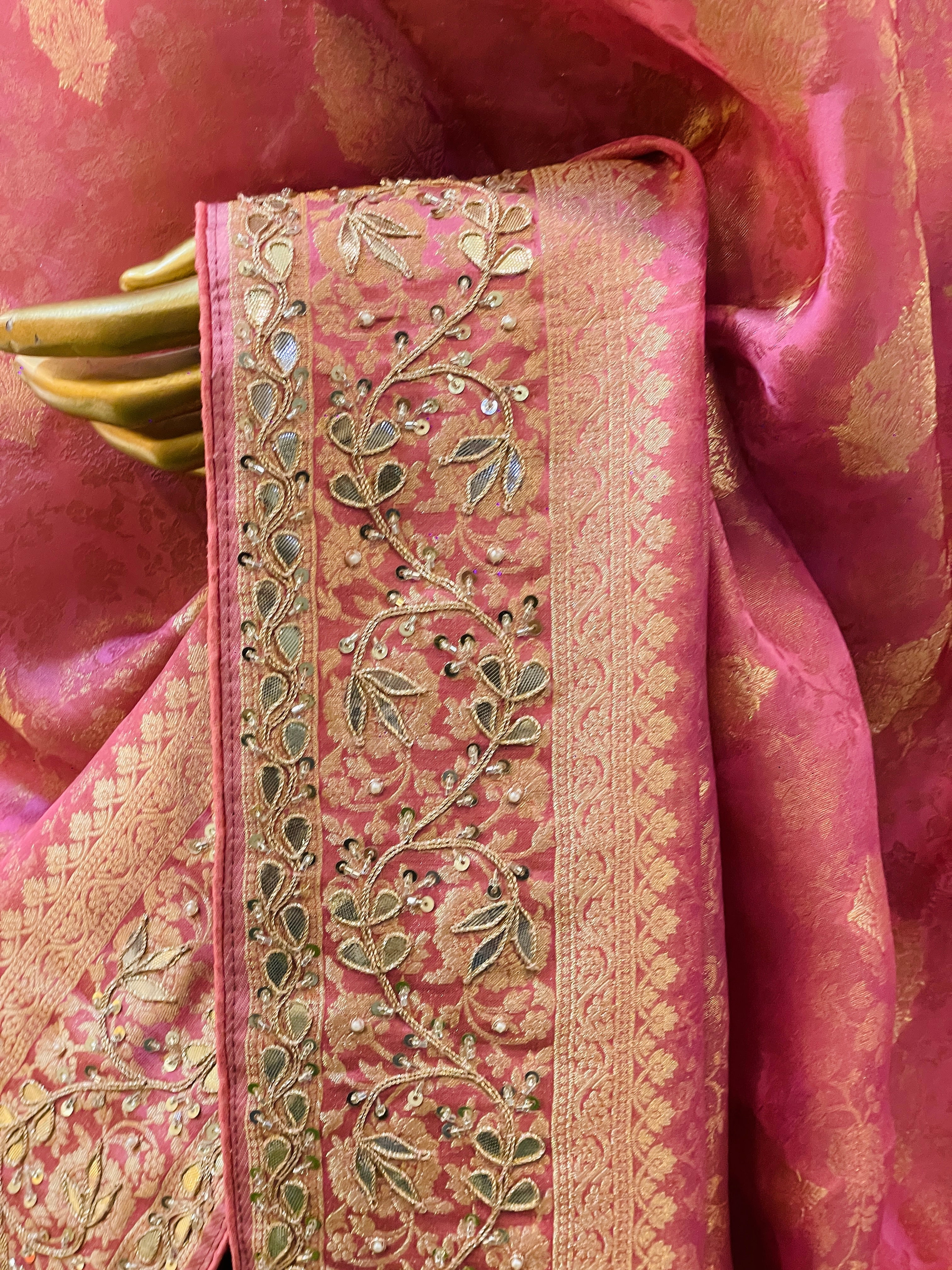 Ruby Pure Katan Silk Saree