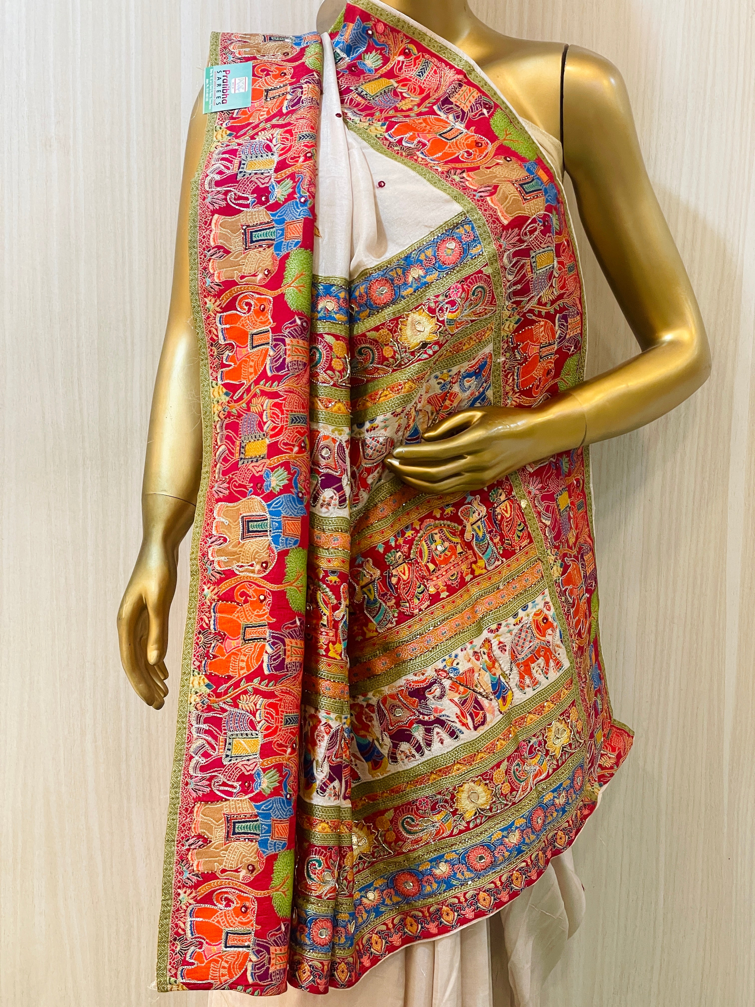 Lavina Koral Silk Saree