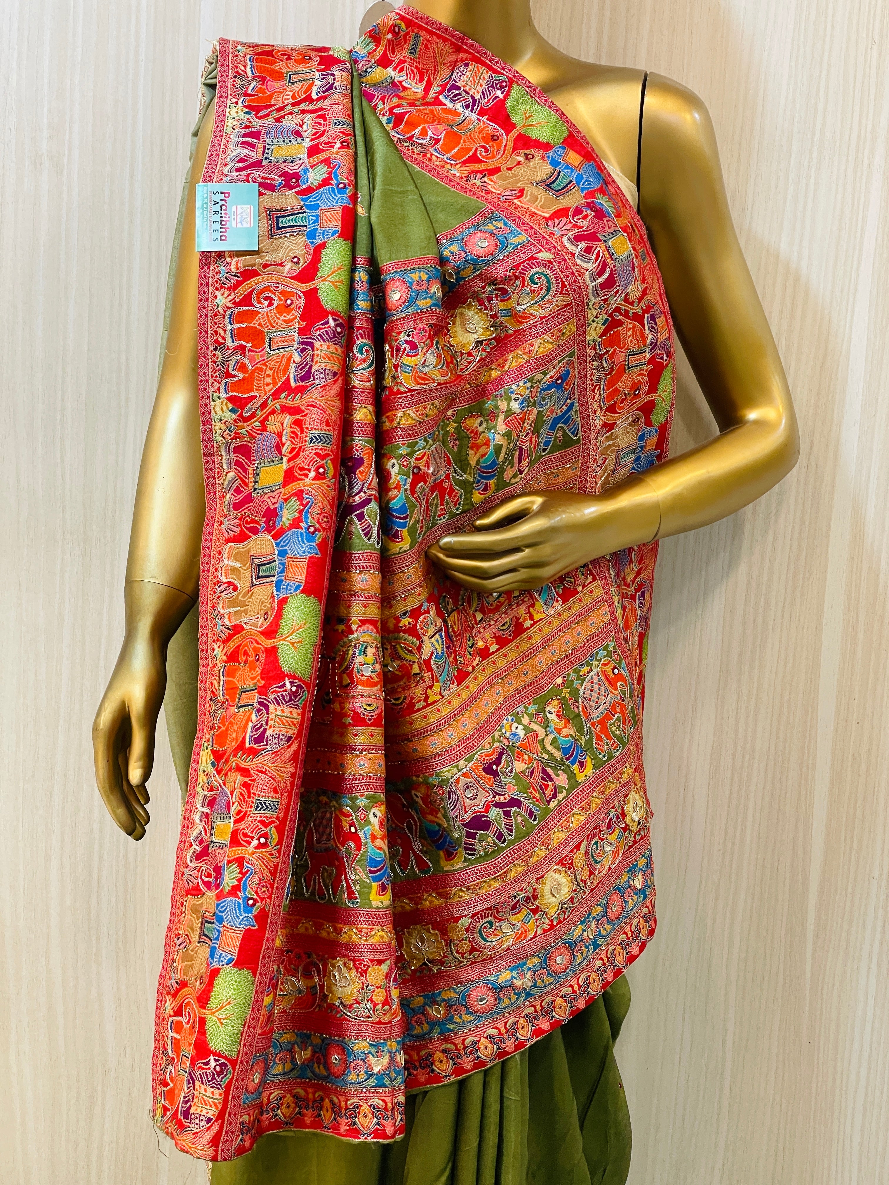 Madhu Koral Silk Saree