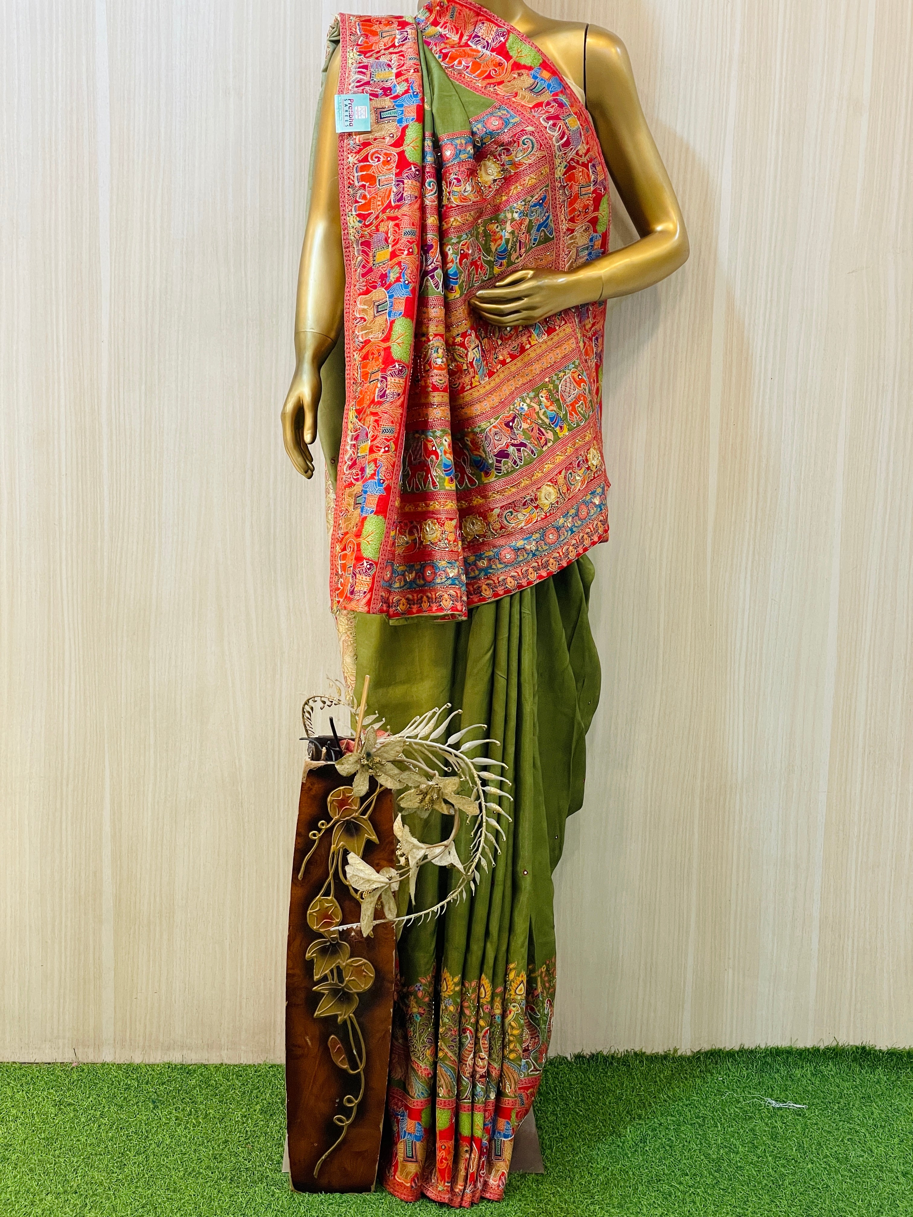 Madhu Koral Silk Saree