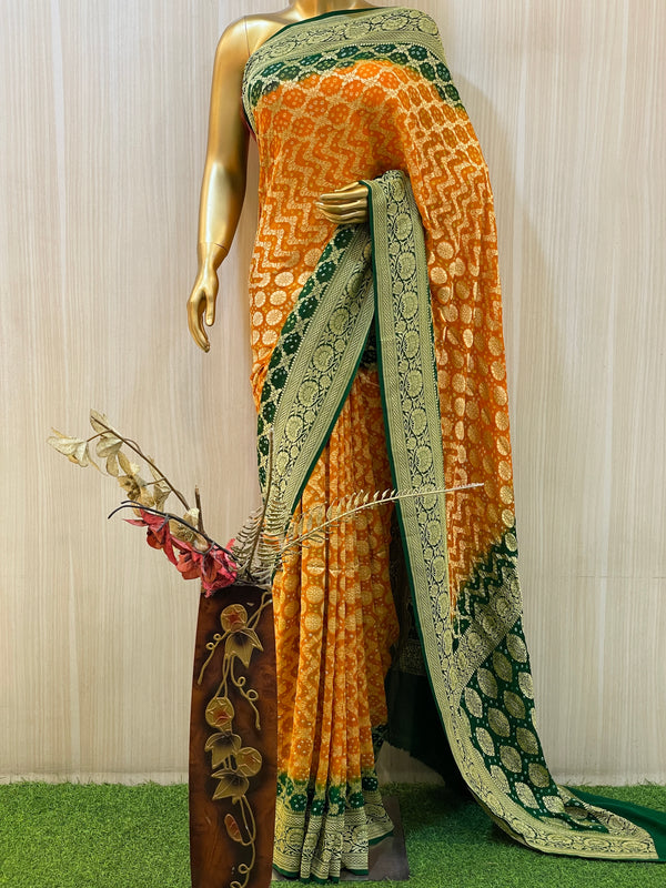 Designer Bandhani Saree Pure Georgette 10147, Buy Traditional Bandhani  Sarees online, Pure Traditional Bandhani Sarees, Trendy Traditional Bandhani  Sarees ,Buy Traditional Collection online , online shopping india, sarees ,  apparel online in