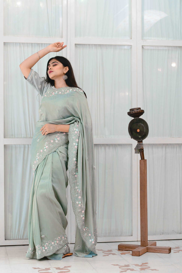 Organza saree