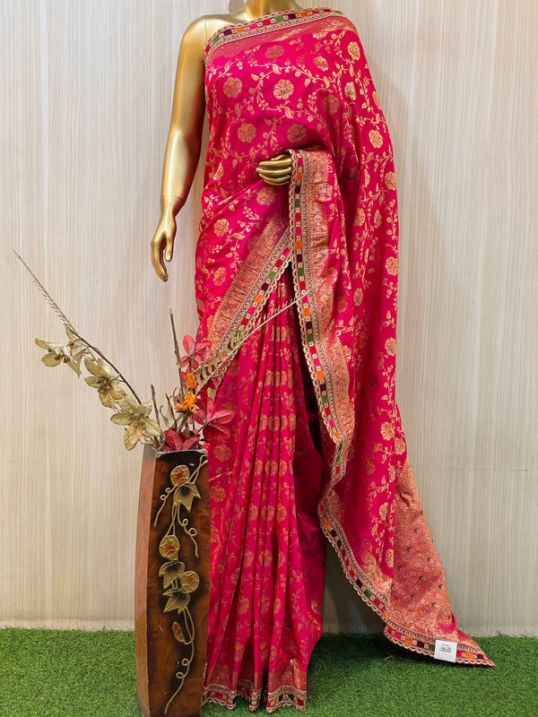 Banarasi Saree For Bride | Bridal Saree Collection 2021 | Zardosi work banarasi  saree - YouTube