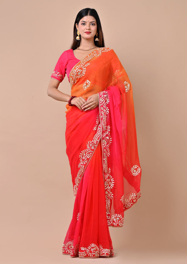 Piku Chiffon Saree – Pratibha Sarees